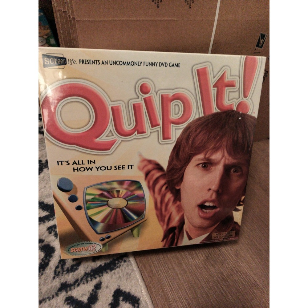 Brand New Quip It! DVD Board Game